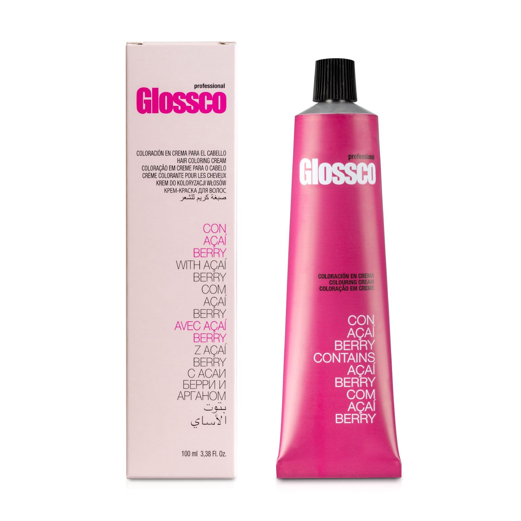 Перманентна крем-фарба для волосся Glossco Professional Hair Coloring Cream 6.34 Dark Cooper Golden Blonde, 100 мл
